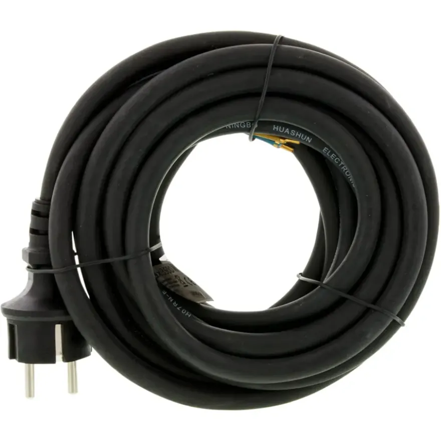 Aansluitsnoer 3x1.5mm² Neopreen 5 Meter Zwart