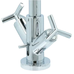 Absolut Post 2-knops wastafelkraan Chroom