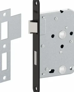 Abus badkamer-/wc-slot voorplaat zwart