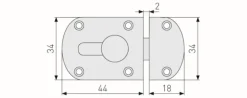 Abus deurbeveiling SRD44