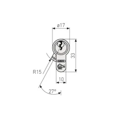 Abus deurcilinder E60NP 35/40