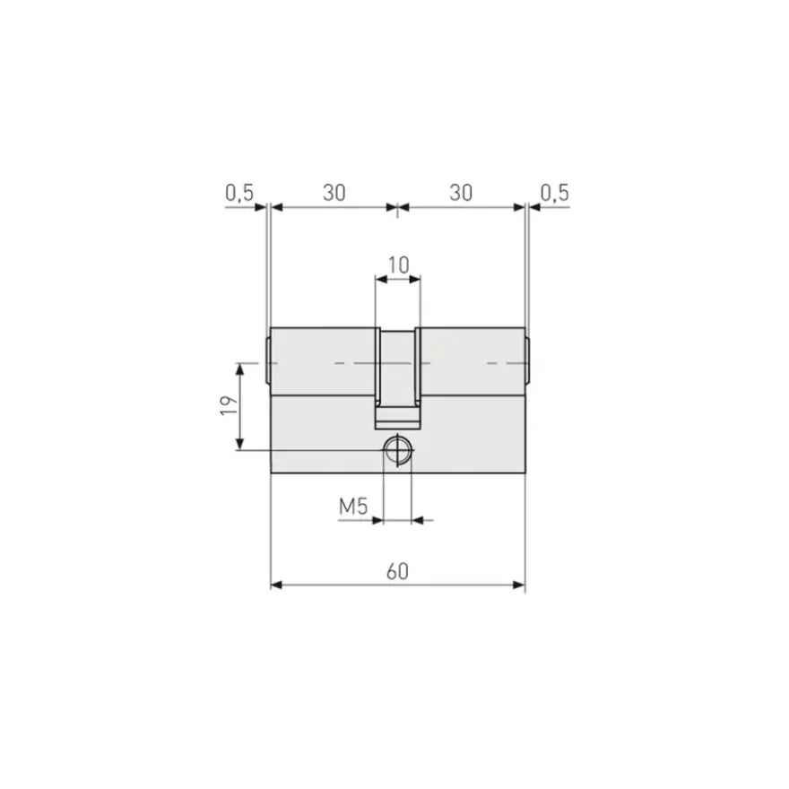 Abus deurcilinder E60NP High Security 30/30 mm twins