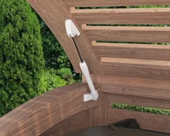 Abus raamuitzetter telescopisch buiten draaiend - wit - 20cm