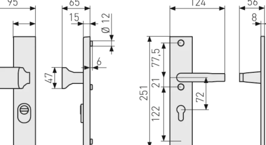 Abus veiligheidsbeslag LSZS 72 mm zwart SKG***
