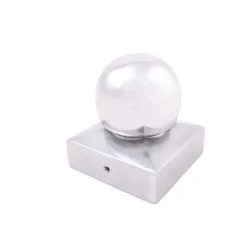 Afdekkap paalbol tuinpaal aluminium 7x7 cm