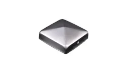 Afdekkap piramide tuinpaal RVS 7x7 cm