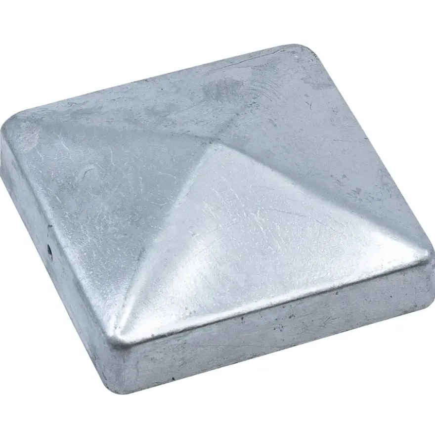 Afdekkap piramide tuinpaal verzinkt 9x9 cm