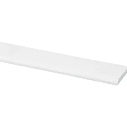 Afdeklijst grenen 4x30 mm wit lengte 270 cm