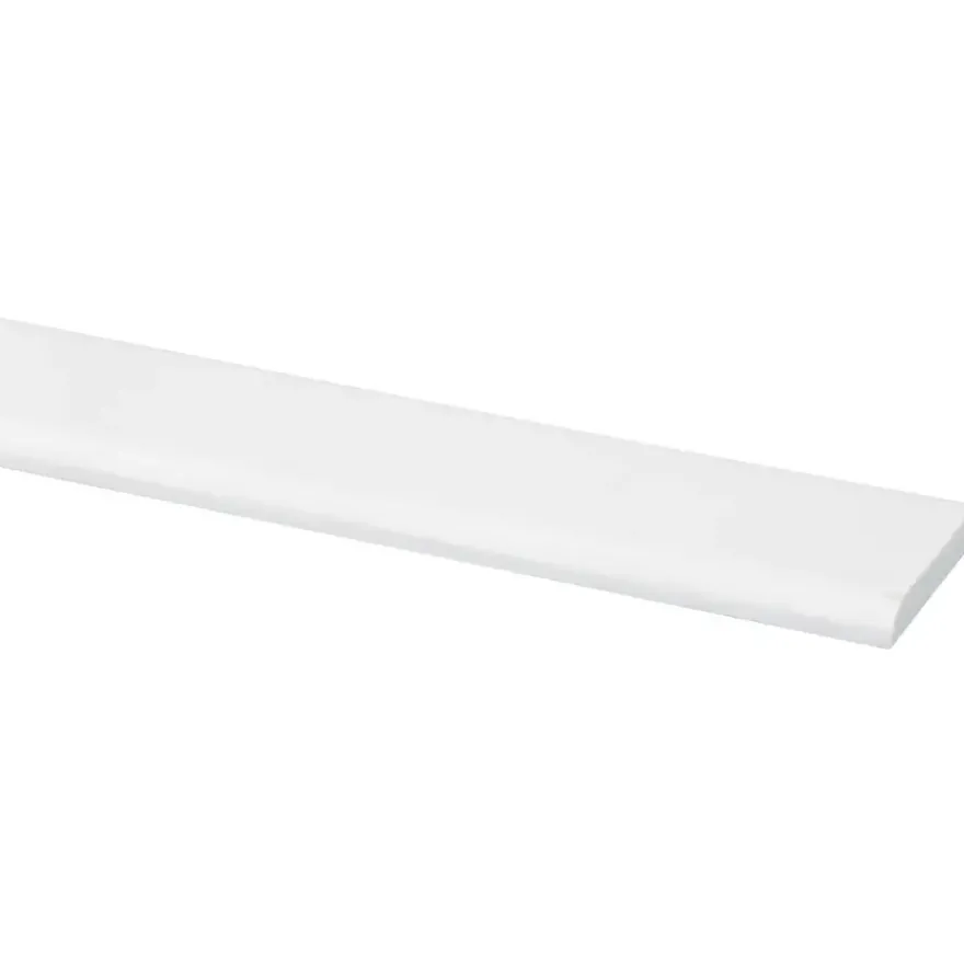 Afdeklijst grenen 4x30 mm wit lengte 270 cm