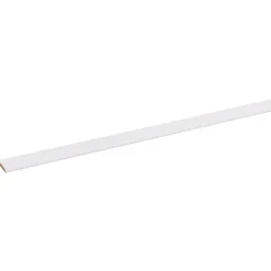 Afdeklijst MDF 4x22 mm wit lengte 260 cm