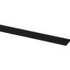 Afdekprofiel kunststof 2x30 mm lengte 260 cm zwart