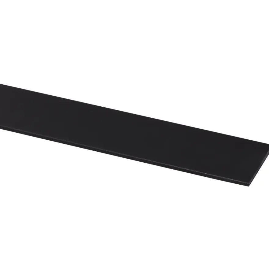 Afdekprofiel kunststof zwart zelfklevend 2x30mm 260cm