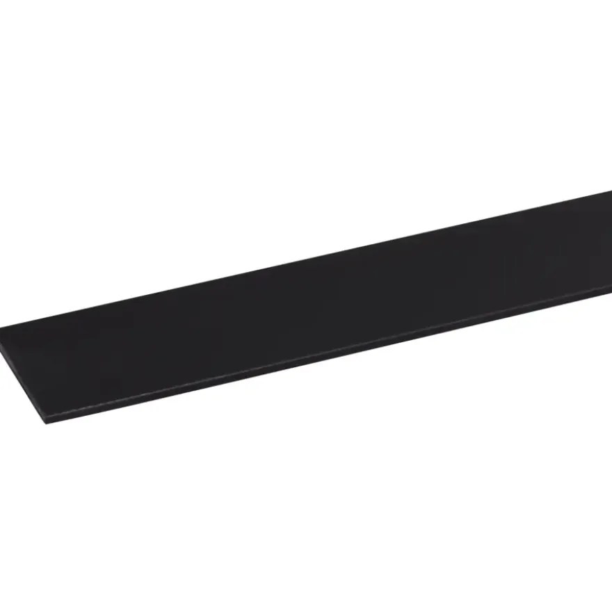 Afdekprofiel kunststof zwart zelfklevend 2x30mm 260cm