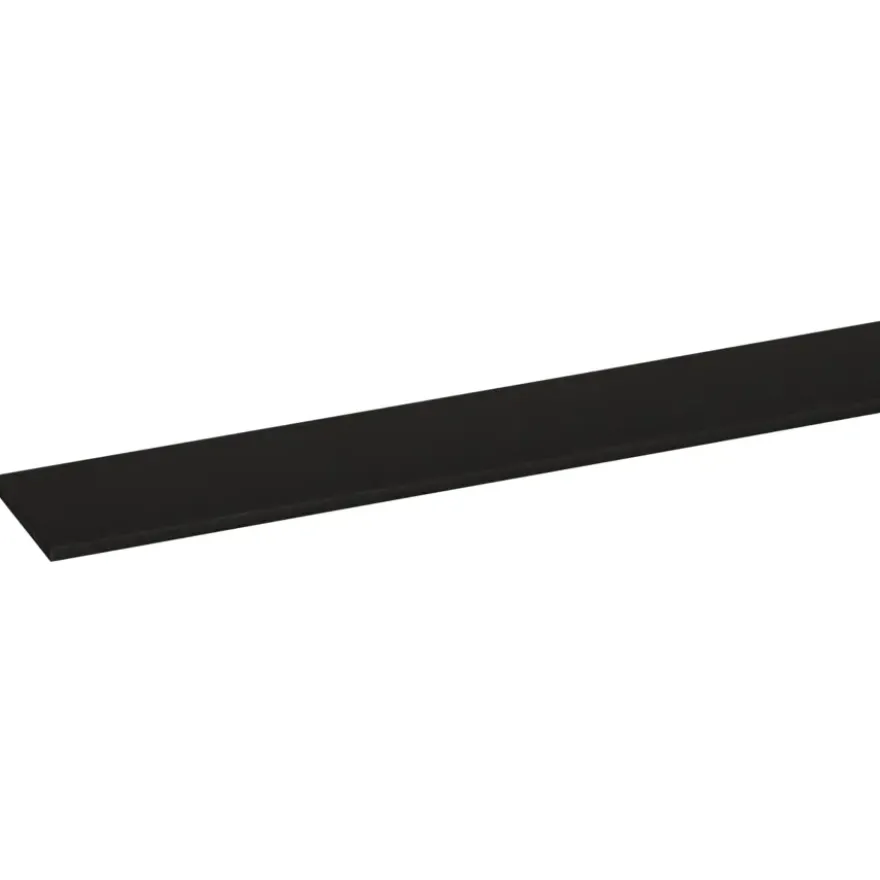 Afdekprofiel zelfklevend kunststof zwart 2x20mm 260cm