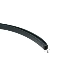 Afdichtingsband PVC versterkt zwart 9,5x2500 mm