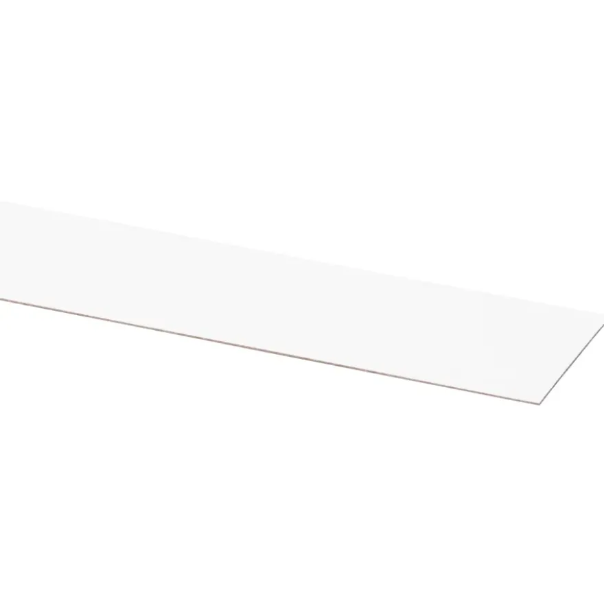 Afplakstrook 60,5x2,8cm Wit 2 stuks