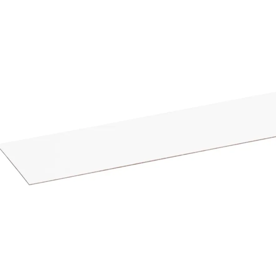 Afplakstrook 60,5x2,8cm Wit 2 stuks