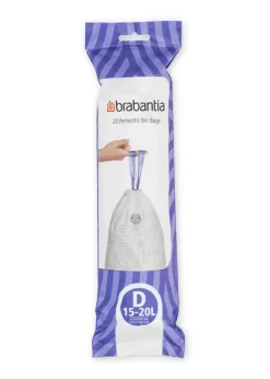 Afvalzak met trekbandsluiting 'PerfectFit' D, 15-20 liter (20 stuks/rol)