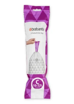 Afvalzak met trekbandsluiting 'PerfectFit' C, 10-12 liter (20 stuks/rol)