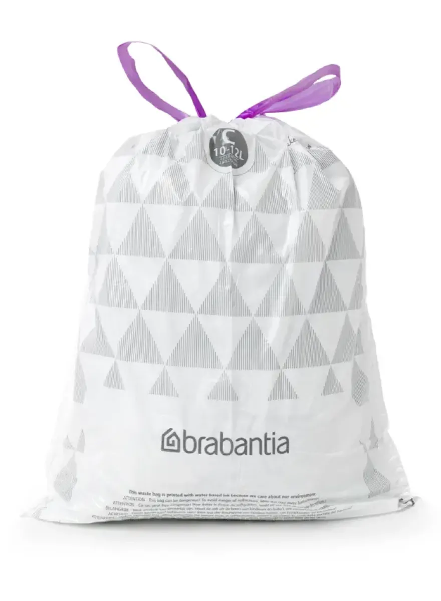 Afvalzak met trekbandsluiting 'PerfectFit' C, 10-12 liter (20 stuks/rol)