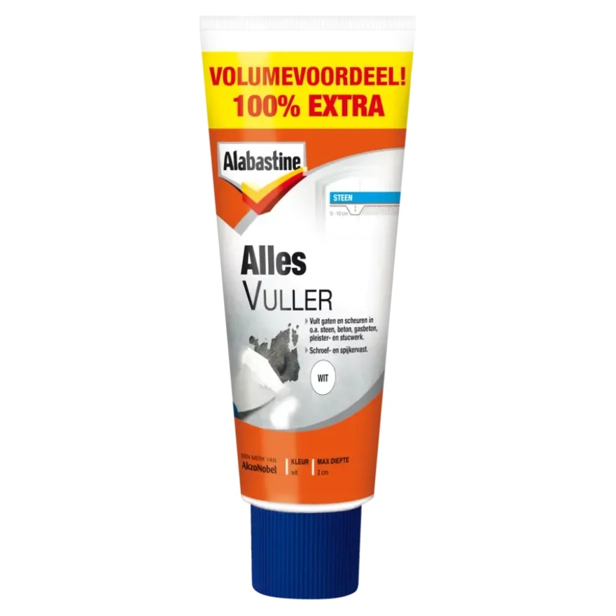 Alabastine allesvuller wit 100% extra 660g