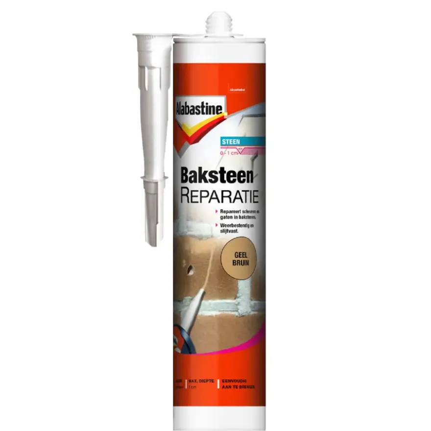 Alabastine baksteenreparatie geel bruin 310 ml