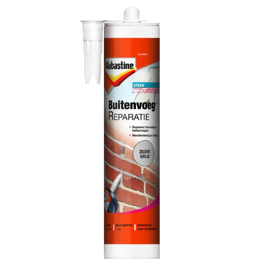 Alabastine buitenvoegreparatie zilvergrijs 310 ml