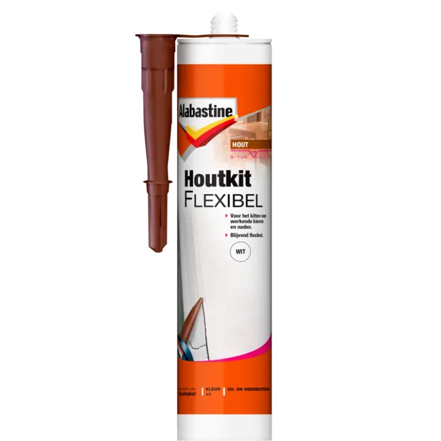 Alabastine flexibele houtvuller koker wit 300 ml