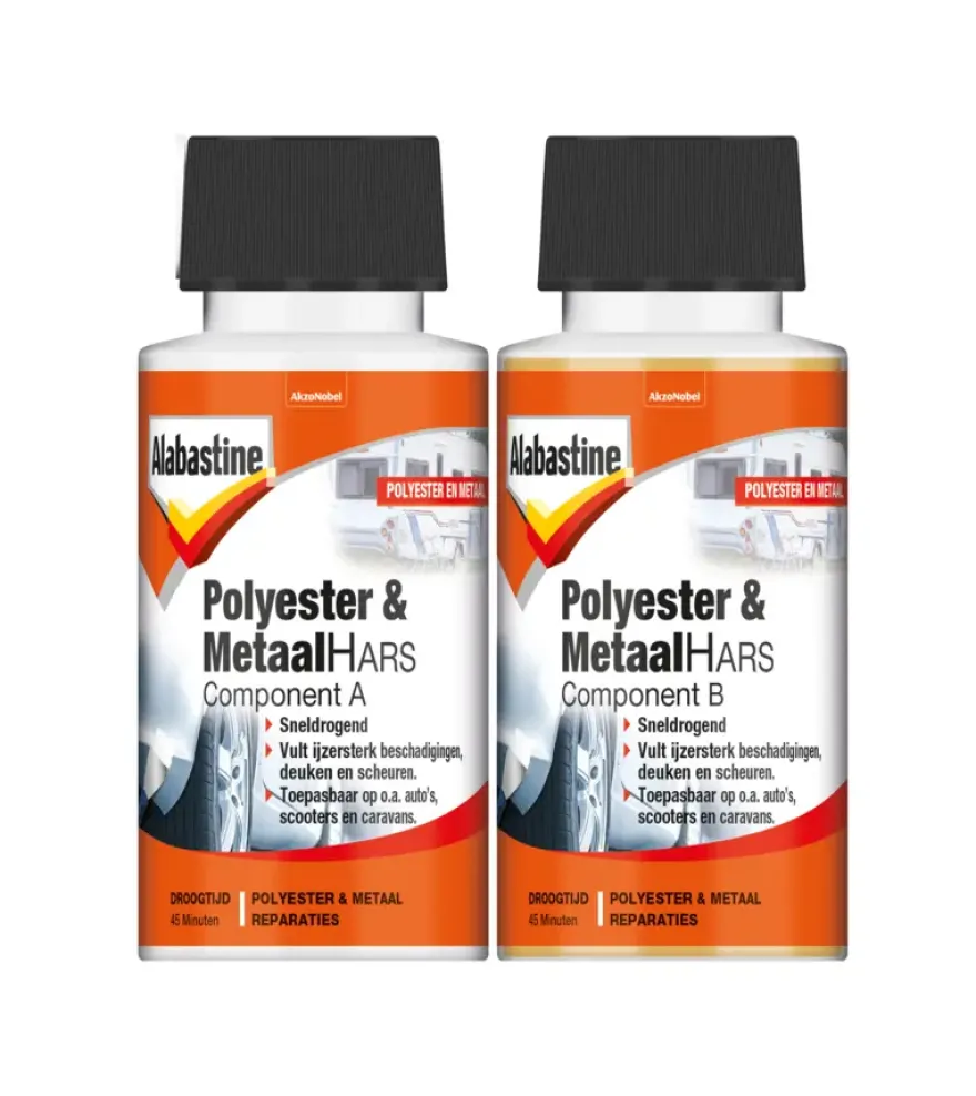 Alabastine polyester en metaal hars 200 ml