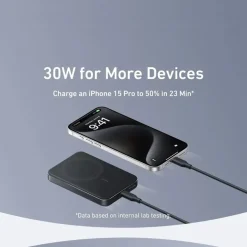 Anker MagGo Slim powerbank snelladen 10.000 mAh zwart