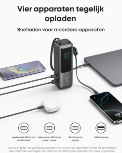 Anker Powerbank snelladen 25.000 mAh (165W)