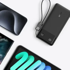 Anker powerbank snelladen 10.000 mAh zwart