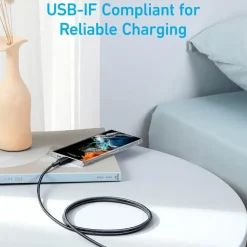 Anker 322 USB-C naar USB-C kabel snelladen 2 m zwart