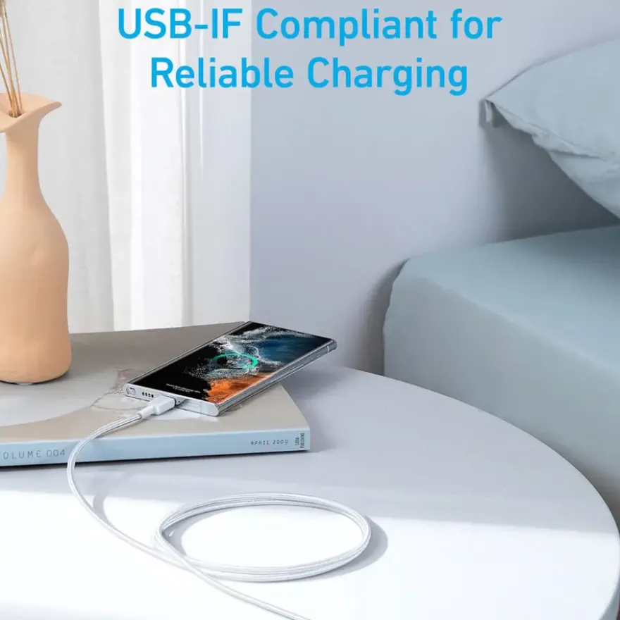 Anker 322 USB-C naar USB-C kabel snelladen 2 m wit