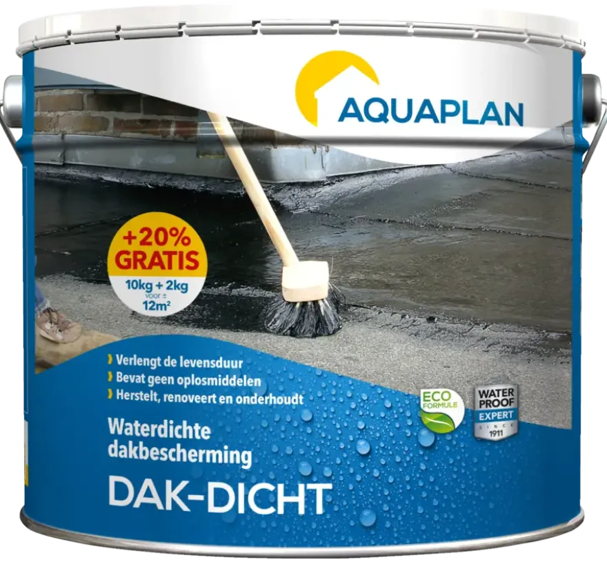 Aquaplan Dak-Dicht renovatiecoating 10 liter + 20% gratis