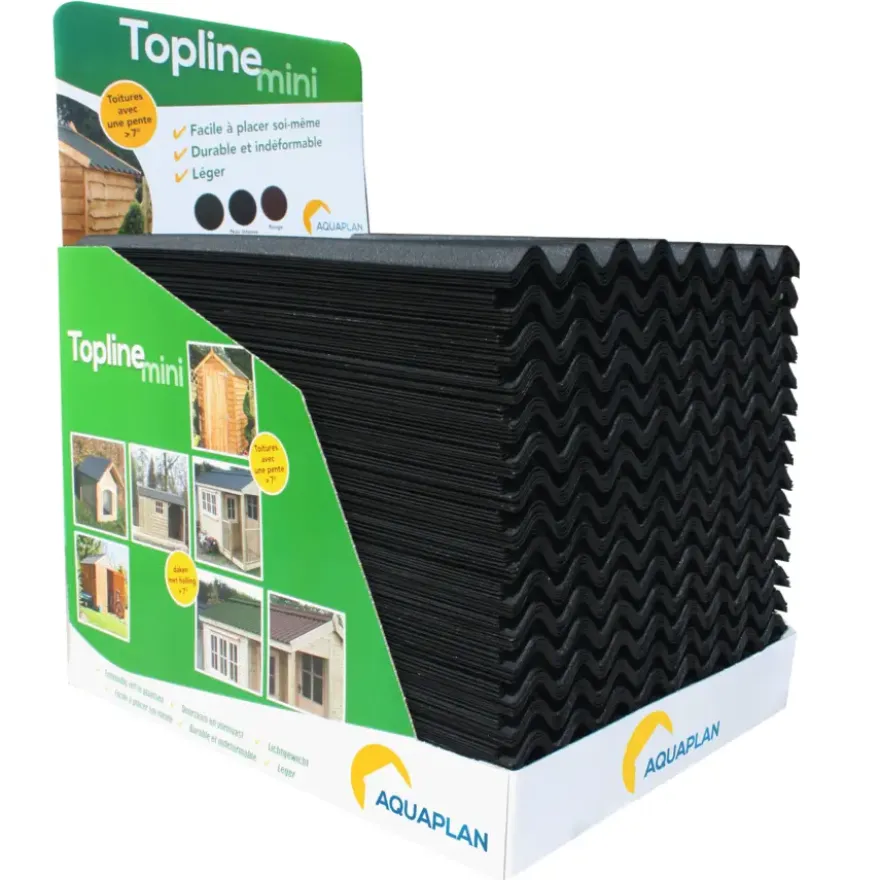 Aquaplan Topline mini golfplaat bitumen zwart 76 x 100 cm