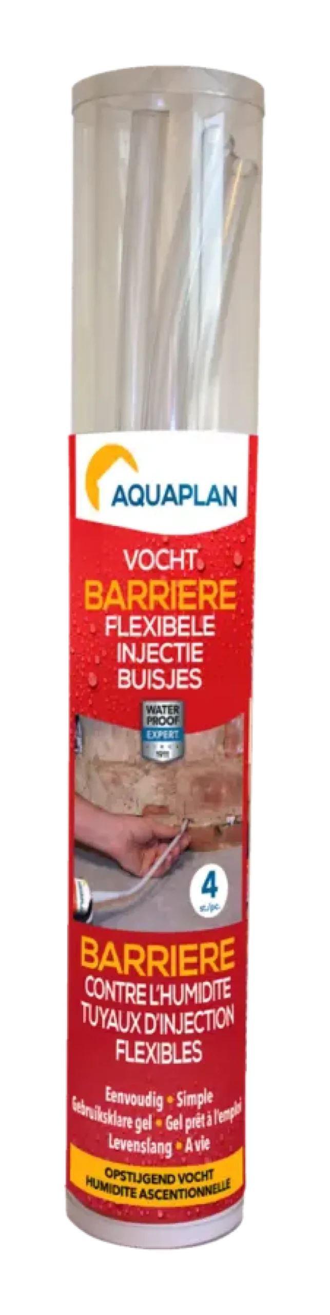Aquaplan vochtbarrière injectiebuisjes 4 stuks