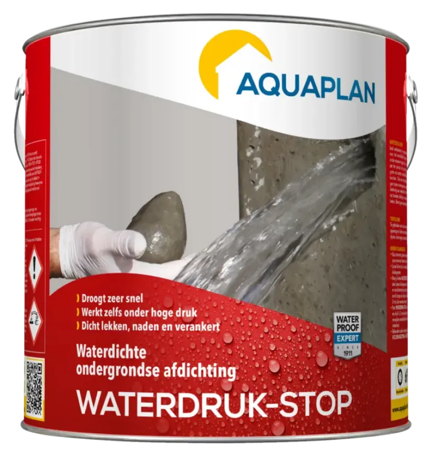 Aquaplan Waterdruk-stop cement afdichting 2,5 kg