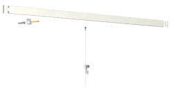 Artiteq Click Rail schilderij ophangsysteem compleet 6 meter wit RAL 9016 overschilderbaar