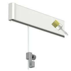 Artiteq Click Rail schilderij ophangsysteem compleet 6 meter wit RAL 9016 overschilderbaar