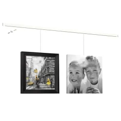 Artiteq Click Rail schilderij ophangsysteem compleet 6 meter wit RAL 9016 overschilderbaar