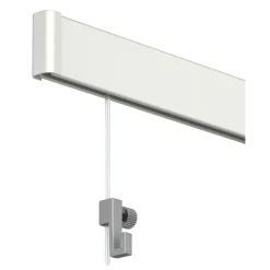 Artiteq Click Rail schilderij ophangsysteem compleet 6 meter créme-wit RAL 9010