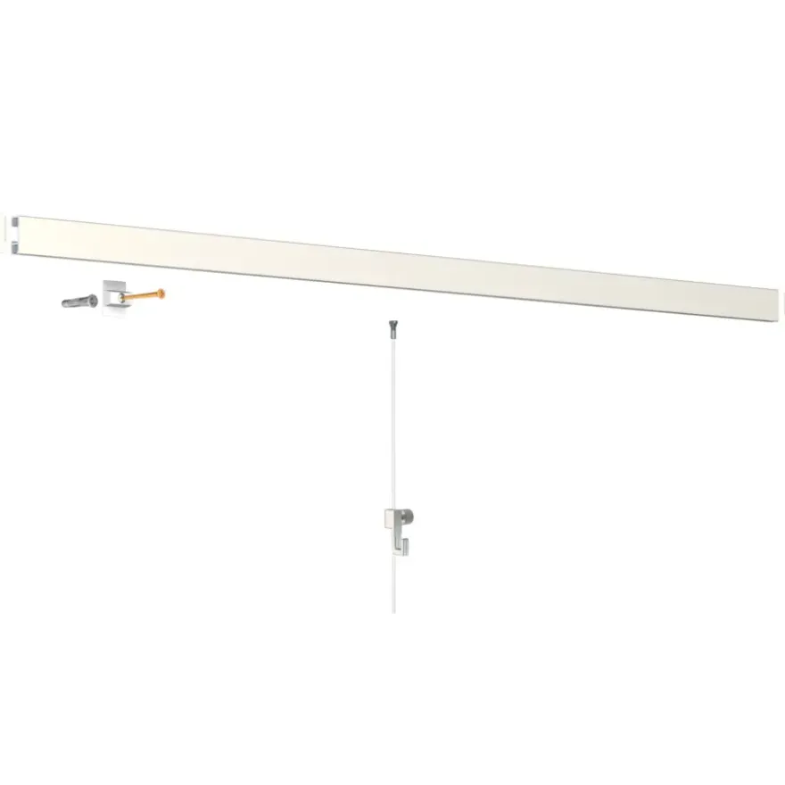 Artiteq Click Rail schilderij ophangsysteem compleet 4 meter wit RAL 9010