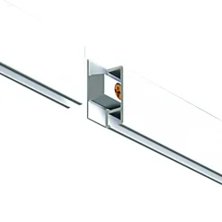 Artiteq Click Rail schilderij ophangsysteem compleet 2 meter wit RAL 9016 overschilderbaar
