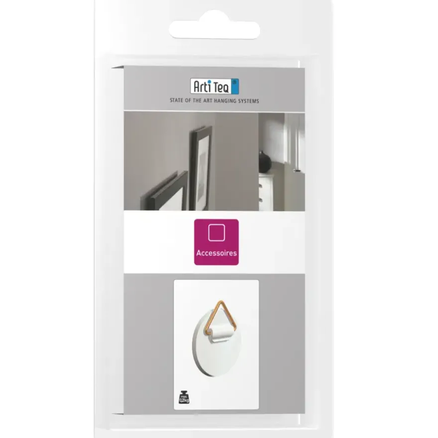 Artiteq tegelhangers 200 gram voor schilderij ophangsysteem (4 stuks)