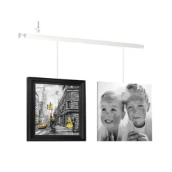 Artiteq Up Rail schilderij ophangsysteem compleet 2 meter wit (RAL 9016) overschilderbaar