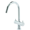 Atlantic Adrian 2-knops keukenkraan Chroom