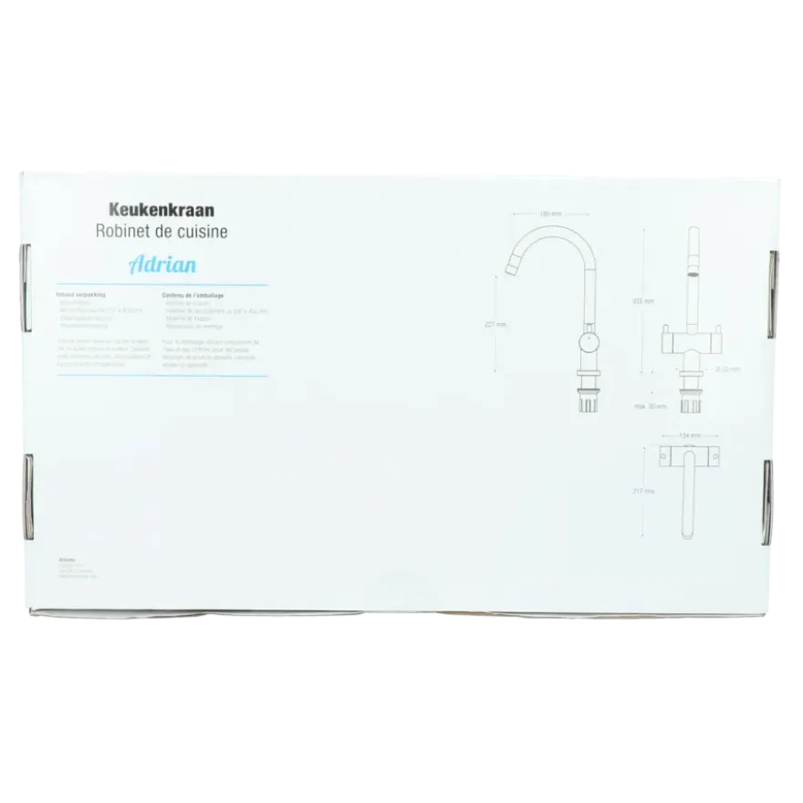 Atlantic Adrian 2-knops keukenkraan Chroom