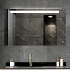 Atlantic badkamerspiegel Delon met verlichting rechthoek 60 x 100 cm chroom