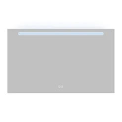 Atlantic badkamerspiegel Delon met verlichting rechthoek 60 x 100 cm chroom